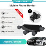 VACC AUTO Car Phone Holder Mount Bracket 360 Rotating GPS Navigation For Toyota Alphard Vellfire GGH30 AGH30 AH30 ANH30 2015-2019 Car Accessories