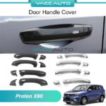 Proton X90 Door Handle Protector Cover Carbon Chrome