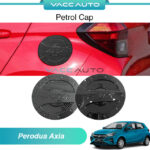 Perodua Axia A300 Petrol Cap Cover Carbon Glossy Black