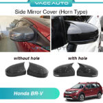Honda BR-V 1st Side Mirror Carbon Cover (Horn Design)