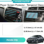 Honda City GM6 6th Gen Player Screen Protector Tempered Glass