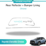 Toyota Corolla Cross XG10 2021-2024 Rear Reflector Cover Bumper Chrome