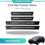 Toyota Harrier XU30 MCU30 2003-2013 Door Step Protector Sticker Carbon