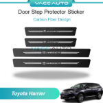 Toyota Harrier XU60 ZSU60 2014-2020 Door Step Protector Sticker Carbon