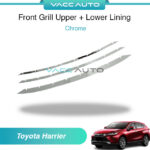 Toyota Harrier Xu80 4th Gen 2020-2024 Front Grill Upper Lower Chrome Cover