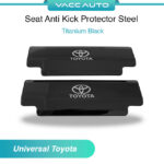 Toyota Car Universal Seat Anti Kick Scratch Resistant Protector Cover Titanium Black