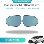 Toyota Sienta XP170 NHP170 XP210 Blue Mirror with LED Signal Lamp 1 Year Warranty VACC AUTO