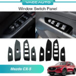 Mazda CX-5 CX5 2nd KF Window Switch Panel ABS / Steel Carbon Black