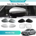 Honda City GN2 7th Gen Side Mirror White Black Silver Mirror Cover - Replace Type 2020 - 2024 GN MK7 Vacc Auto
