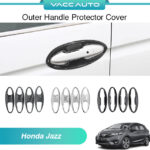 Honda Jazz Fit GK GK5 T5A 3rd Outer Carbon Handle Carbon Fiber Door Handle Protector 2014 - 2024 Jazz GK Vacc Auto