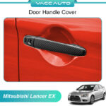 Mitsuibishi Lancer 2008 - 2017 Door Handle Cover Trim Carbon Fiber Pattern Mitsuibishi Lancer Car Accessories