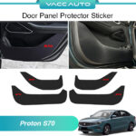 Proton S70 Door Panel Protector Sticker Carbon Style Red Model Logo 2024 - Current Vacc Auto Car Accessories