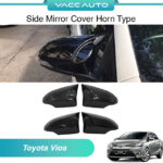 Toyota Vios NCP150 2013-2018 Side Rearview Mirror Wing Cap Horn Type Design Cover Stick Type