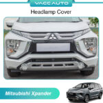 Mitsubishi Xpander NC 2020-2024 Head Lamp Cover Garnish Chrome Vacc Auto Car Accessories