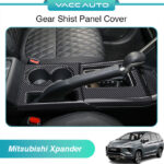 Mitsubishi Xpander NC 2020-2024 Gear Console Lining Carbon Cover Protector Gear Cover Vacc Auto Car Accessories