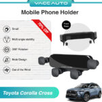 VACC AUTO Car Phone Holder Mount Bracket 360 Rotating GPS Navigation For Toyota Corolla Cross XG10 2020-2025 Car Accessories