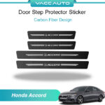 Honda Accord 10th Gen Door Step Protector Sill Plate Sticker Carbon Vaccauto Car Accessories