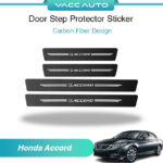 Honda Accord 9th Gen Door Step Protector Sill Plate Sticker Carbon Vaccauto Car Accessories