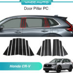 Honda CR-V CRV RS 2023 2024 Door Pillar Dark (PC) Carbon Door Trim Window Cover Protector 6th Gen 2023 2024 Vacc Auto
