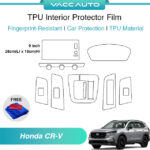 VACC AUTO Transparent TPU Interior Protector Film Scratch Resistant Protective Film For Honda CRV CR-V RS 6th Gen Car Ac