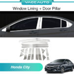 Honda City GM6 Window Lining + Door Pillar (22pcs)