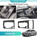 Honda City GN2 7th Gen Carbon Fiber Interior Decoration Gear Panel Garnish 2020 - 2024 GN MK7 Vacc Auto Car Accessories