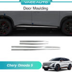 Chery Omoda 5 2022 - 2024 Side Door Moulding Body Lining Chrome Garnish Body Side Door Molding Cover For Cherry Omoda 5