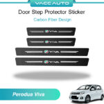 Perodua Viva Door Step Protector Sticker Carbon