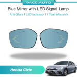 Honda Civic FE 2022-Current Blue Mirror with LED Signal Lamp 1 Year Warranty VACC AUTO