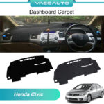 Honda Civic FD 8th Gen 2005-2012 Dashboard Carpet Dash Mat Polyester Leather