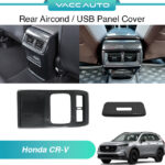 Honda CR-V CRV RS 2023 - 2025 Interior Decoration Rear Aircond USB Panel Carbon Fiber Design Trim Vacc Auto Accessories