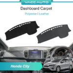 Honda City GN2 7th Gen Dashboard Carpet Polyester Leather Non-Slip Dash Mat Sun Shade 2020 - 2025 GN MK7 Vacc Auto