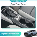 Toyota Corolla Cross XG10 2020 - 2025 Gear Cover Protection Carbon Fiber Gear Shift Panel Cover Corolla Cross Vaccauto Accessories