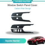 Toyota Harrier 4th Gen XU80 Window Switch Panel Cover Window Lift Panel Switch Decoration Fit For Harrier 2020 - 2025 Vaccauto Accessories