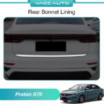 Proton S70 Rear Bonnet Chrome Lining Tailgate Trunk Bonnet Garnish Trim Molding (2023 - 2025) Vacc Auto Car Accessories