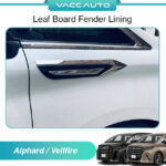 Toyota Alphard Vellfire 2024 - 2025 40 Series AH40 AGH40 Leaf Board Fender Trim Chrome Lining Decorate Vacc Auto