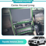 Toyota Innova Zenix AG10 2023-2025 Front Panel Aircond Frame Cover Trim Carbon Fiber Design Vaccauto Car Accessories