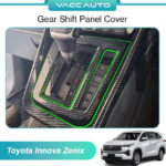 Toyota Innova Zenix AG10 2023 - 2025 Gear Console Lining Carbon Cover Protector Gear Cover Carbon Fiber Design Vaccauto