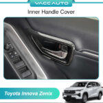 Toyota Innova Zenix AG10 2023 - 2025 Inner Door Handle Inner Bowl Cover Trim Carbon Handle Vaccauto Car Accessories