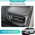 Toyota Innova Zenix AG10 2023-2025 Air Cond Frame Cover Garnish Side Aircond Carbon Fiber Vacc Accessories