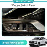 Toyota Innova Zenix AG10 2023 - 2025 Window Switch Panel Carbon Cover Window Lift Switch Panel Cover Vaccauto Accessories