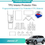 VACC AUTO Transparent TPU Interior Protector Film Scratch Resistant Protective Film For Chery Jaecoo J7 2024-2026 Accessories